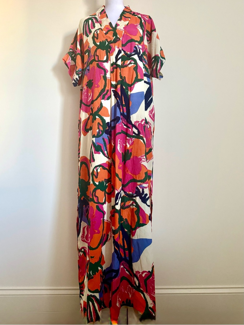 Anthropologie x Bel Kazan Kaftan Dress size XS/S floral print
